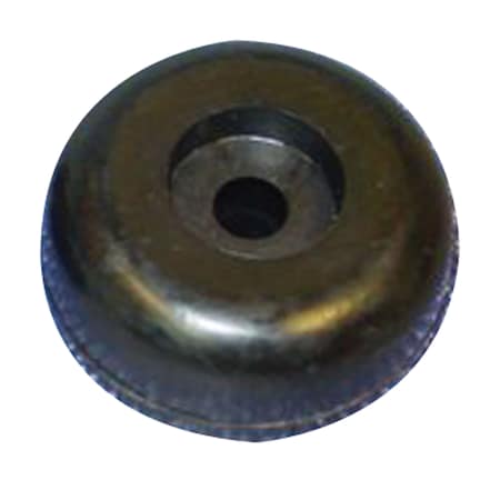 C.H. Yates 130-4 Black Rubber End Cap Roller - 3 In. X 1.25 In. X 0.5 In.